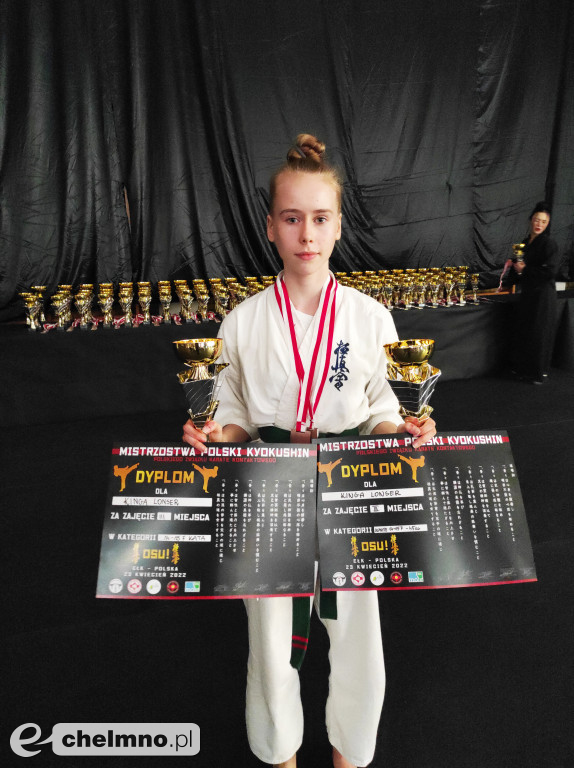 Kinga Lonser z kolejnymi medalami na mistrzostwach karate