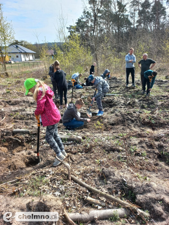 Uczniowie Czwórki sadzili drzewka