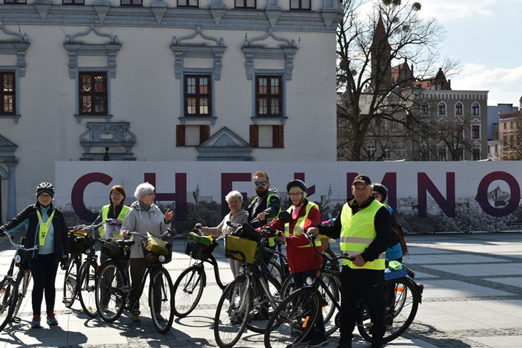 Zwiedzili Chełmno na rowerach
