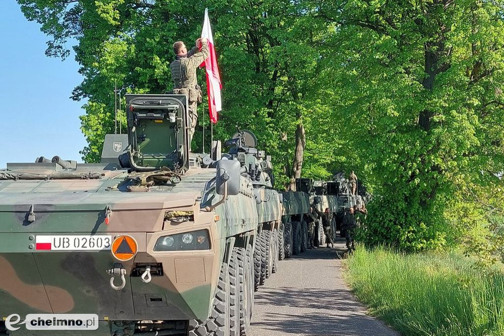 F 16 i śmigłowce na niebie, wybuchy pod Chełmnem