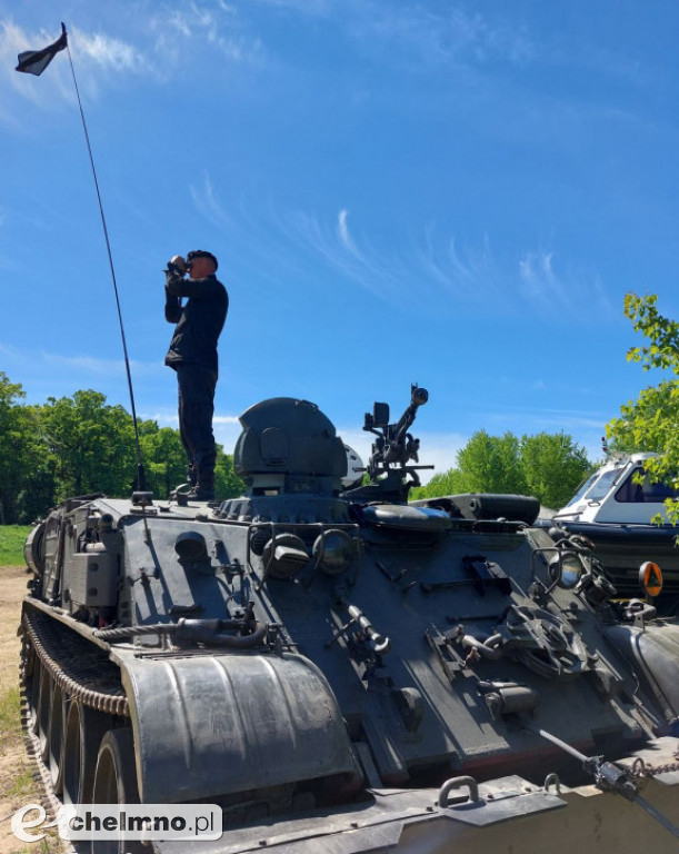 F 16 i śmigłowce na niebie, wybuchy pod Chełmnem
