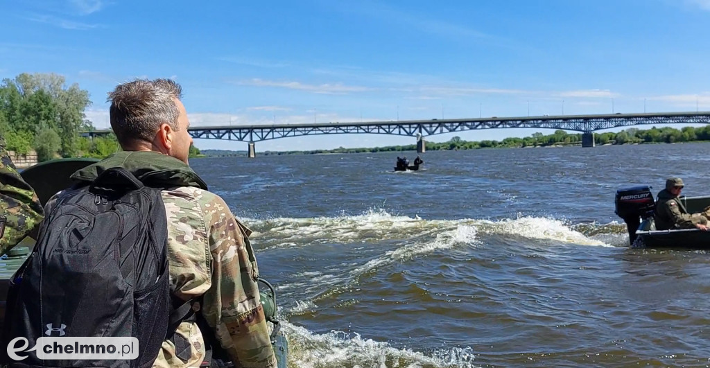 F 16 i śmigłowce na niebie, wybuchy pod Chełmnem