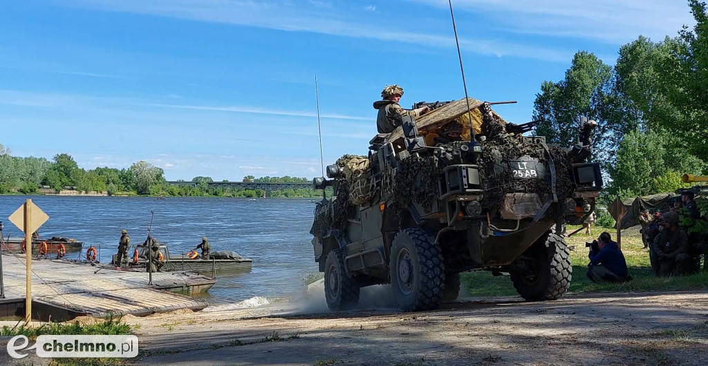 F 16 i śmigłowce na niebie, wybuchy pod Chełmnem