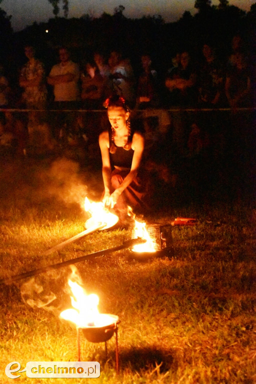 Efektowny pokaz Fire Show nad Jeziorem Starogrodzkim