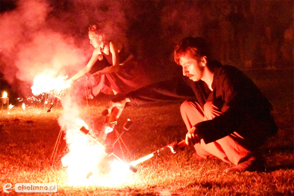 Efektowny pokaz Fire Show nad Jeziorem Starogrodzkim
