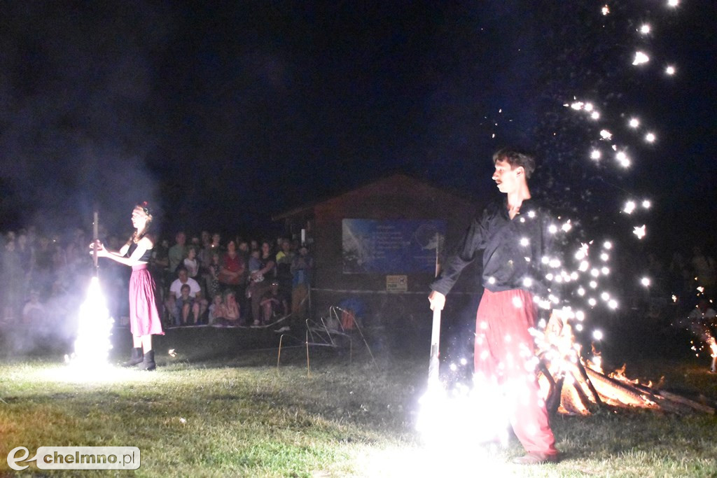 Efektowny pokaz Fire Show nad Jeziorem Starogrodzkim