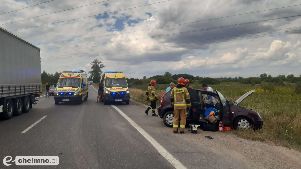 Groźny wpadek na DK91. Po 3 rannych przyleciał helikopter LPR