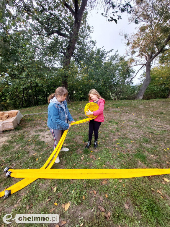 Ćwiczenia w plenerze z druhami OSP Chełmno