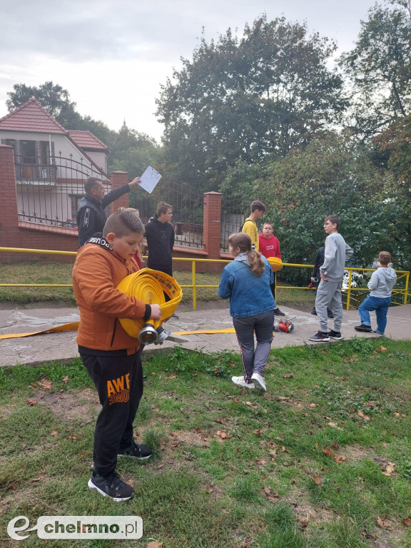 Ćwiczenia w plenerze z druhami OSP Chełmno