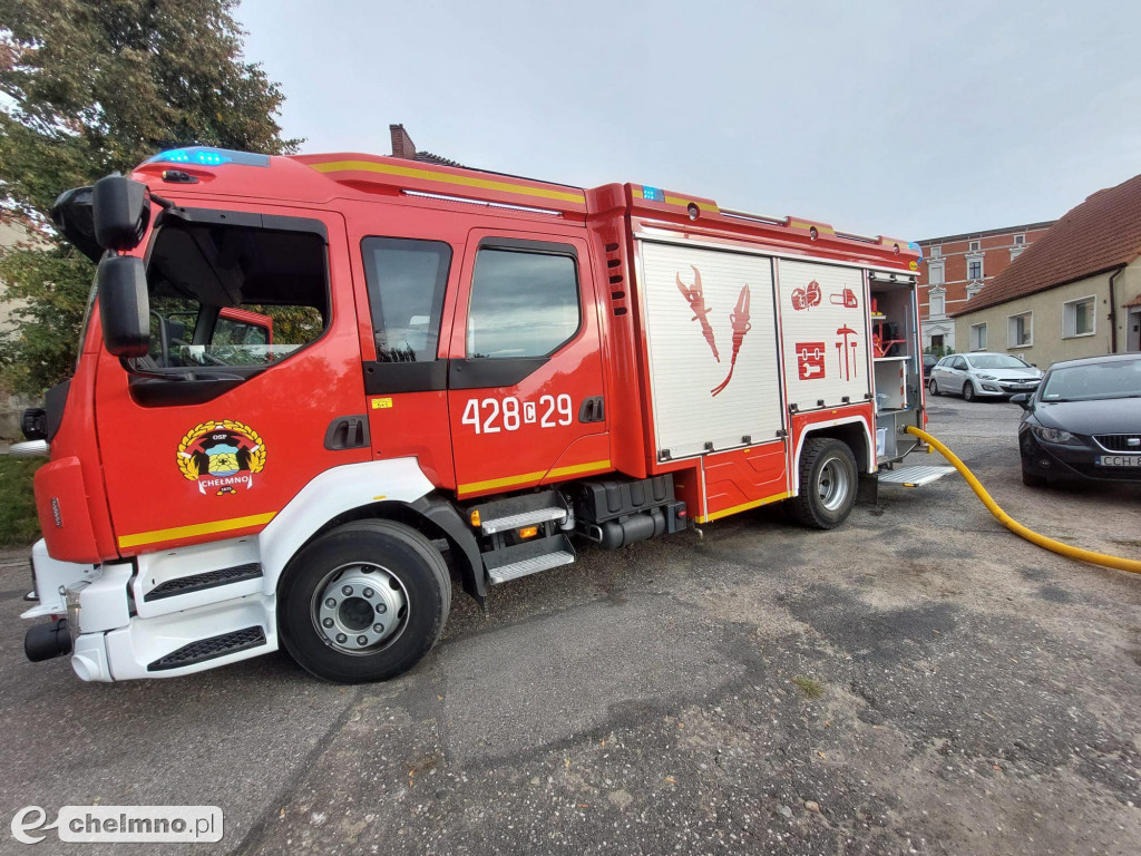 Ćwiczenia w plenerze z druhami OSP Chełmno