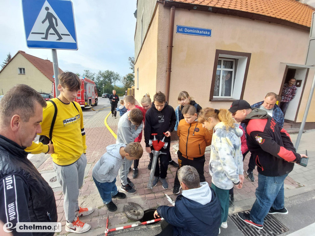 Ćwiczenia w plenerze z druhami OSP Chełmno
