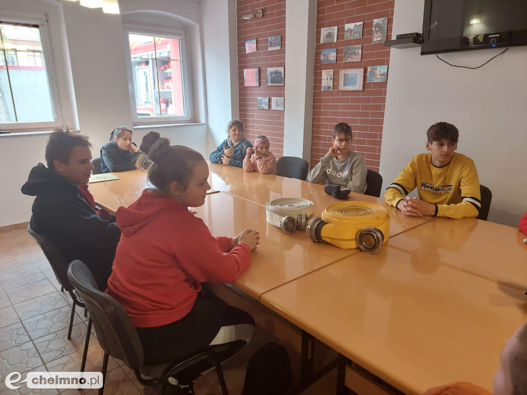 Ćwiczenia w plenerze z druhami OSP Chełmno