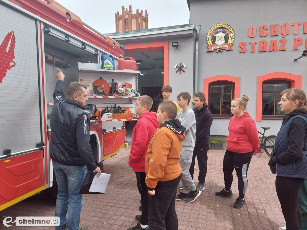 Ćwiczenia w plenerze z druhami OSP Chełmno