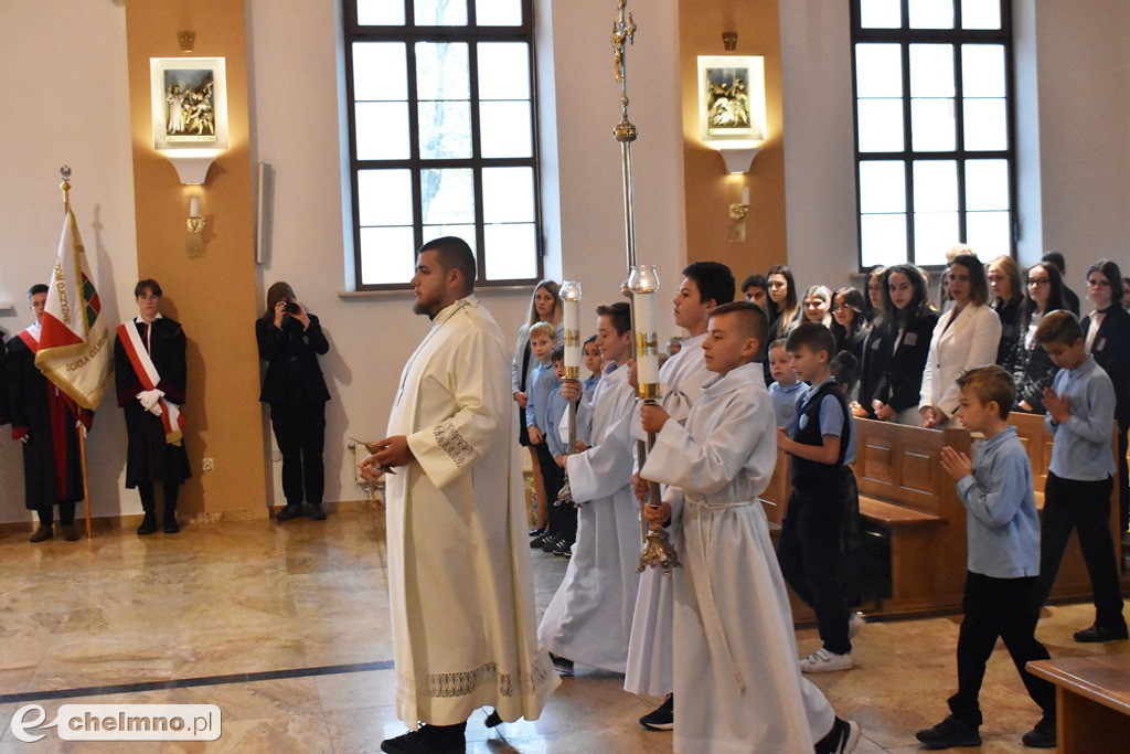 Uroczyste otwarcie szkolnej sali gimnastycznej przy 