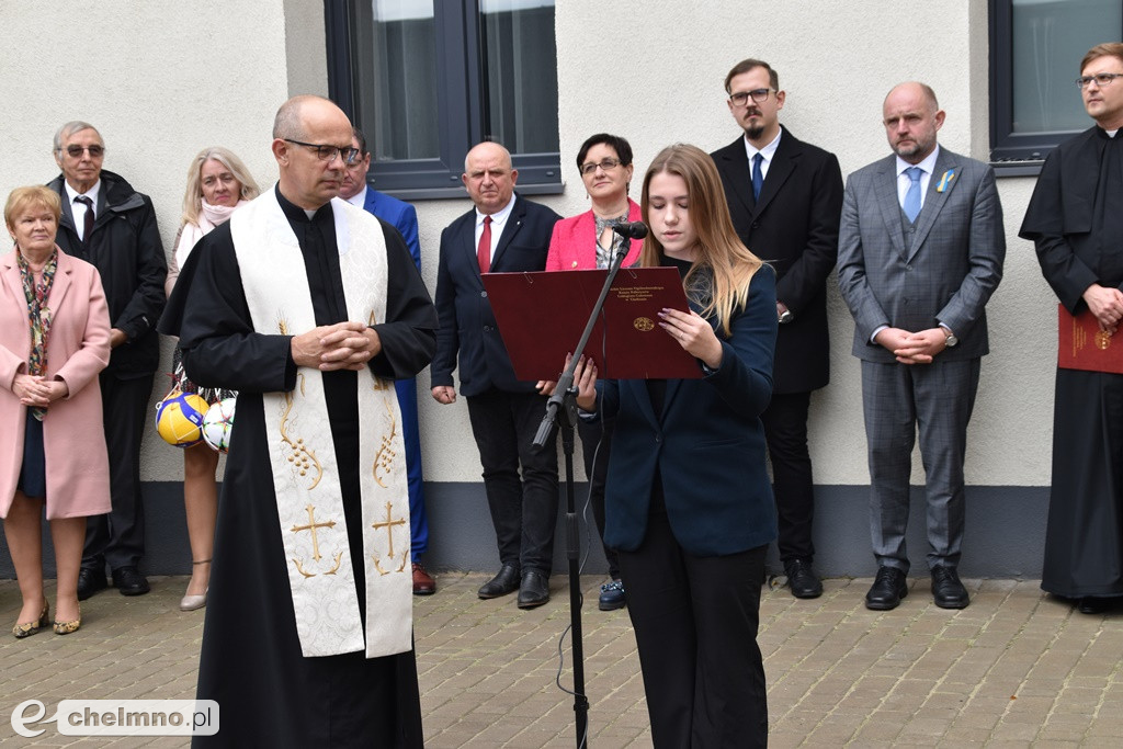 Uroczyste otwarcie szkolnej sali gimnastycznej przy 