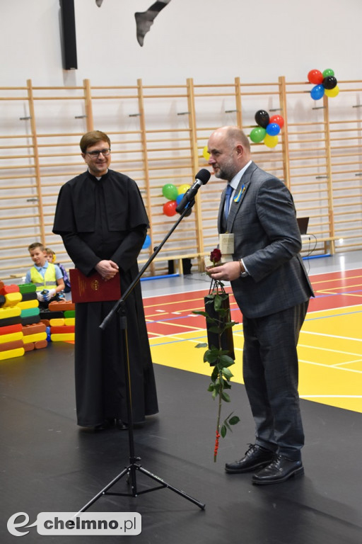 Uroczyste otwarcie szkolnej sali gimnastycznej przy 