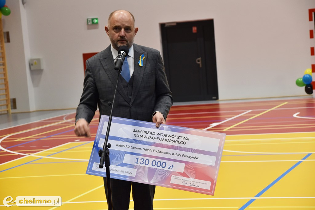 Uroczyste otwarcie szkolnej sali gimnastycznej przy 