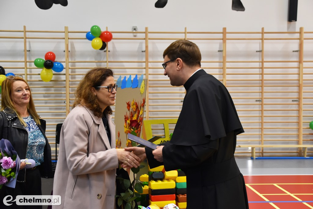 Uroczyste otwarcie szkolnej sali gimnastycznej przy 