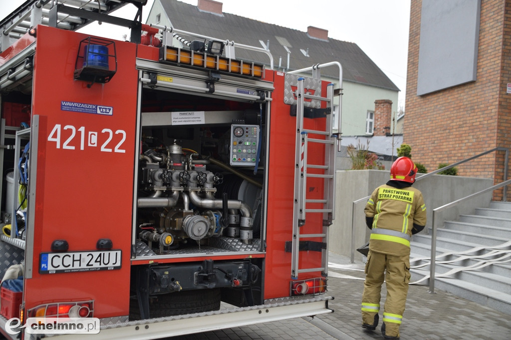 Pożar w Starostwie Powiatowym w Chełmnie. Co tam się stało?