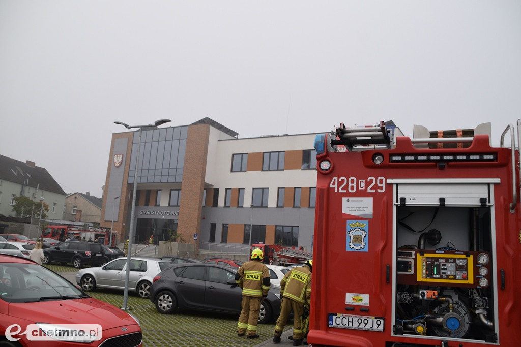 Pożar w Starostwie Powiatowym w Chełmnie. Co tam się stało?