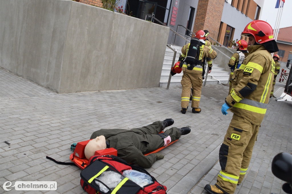 Pożar w Starostwie Powiatowym w Chełmnie. Co tam się stało?