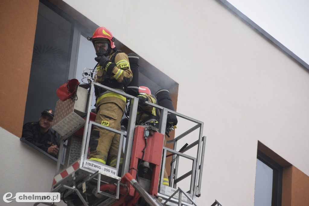 Pożar w Starostwie Powiatowym w Chełmnie. Co tam się stało?