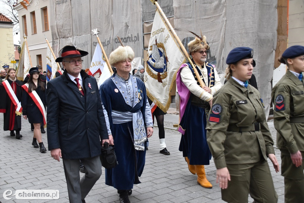 Patriotyczny przemarsz ulicami Chełmna