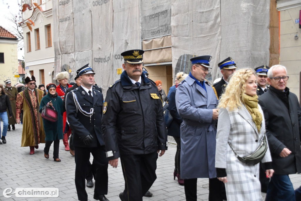 Patriotyczny przemarsz ulicami Chełmna
