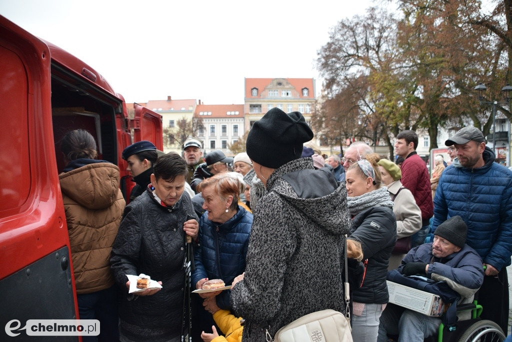 Patriotyczny przemarsz ulicami Chełmna