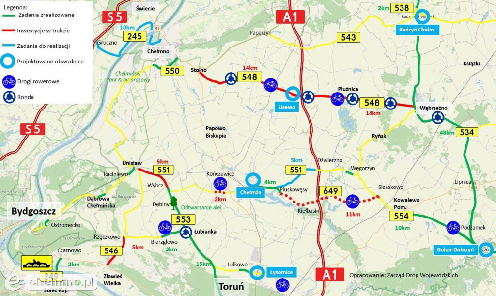 Obwodnice wyprowadzą tranzyt z kujawsko-pomorskich miast