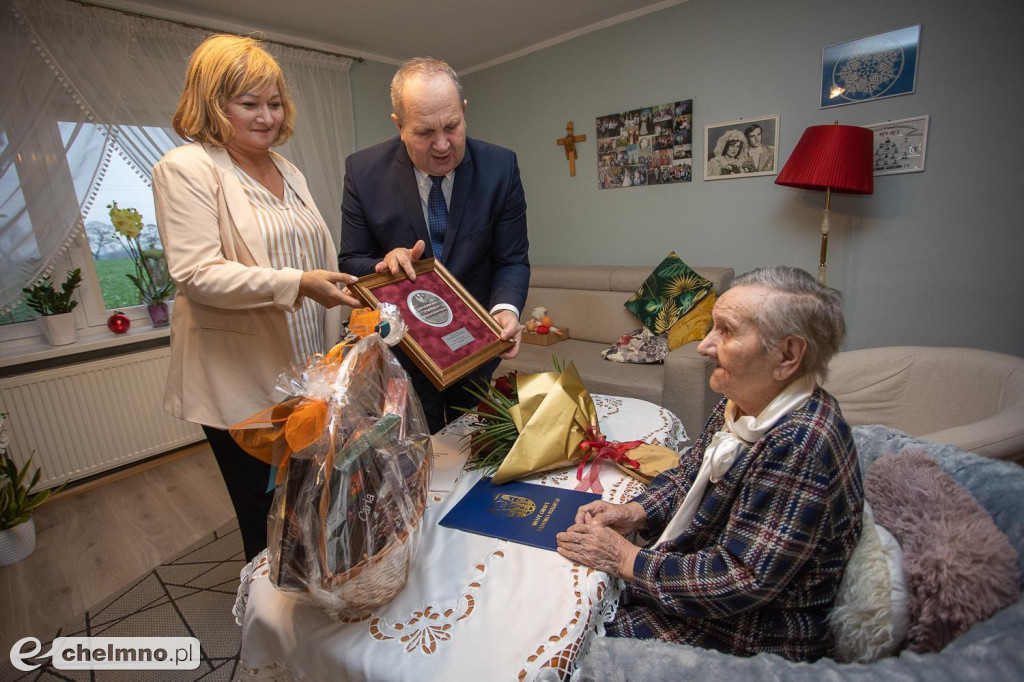 Medal dla 102-letniej mieszkanki powiatu chełmińskiego