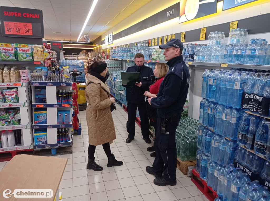 Kontrolowali punkty sprzedaży alkoholu na terenie Chełmna
