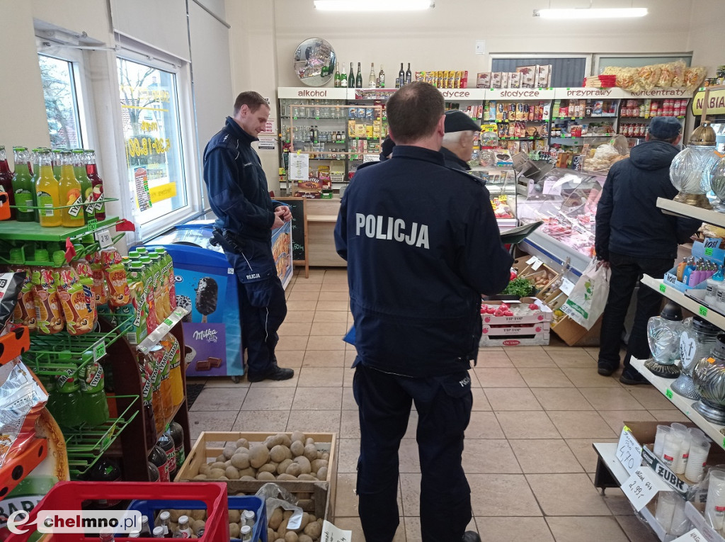 Kontrolowali punkty sprzedaży alkoholu na terenie Chełmna