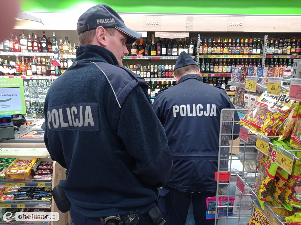 Kontrolowali punkty sprzedaży alkoholu na terenie Chełmna