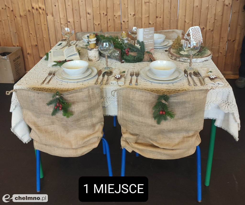 Tradycyjne nakrycie stołu Bożonarodzeniowego