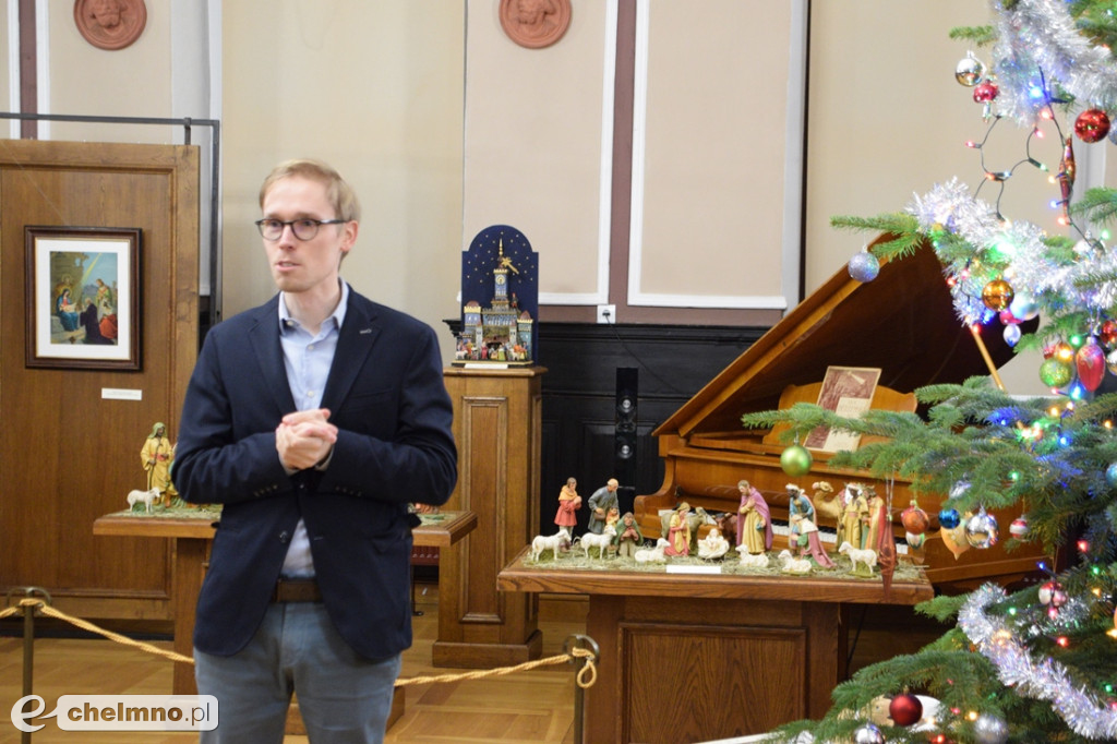 Łukasz Ciemiński zaprezentował swoją kolekcję szopek