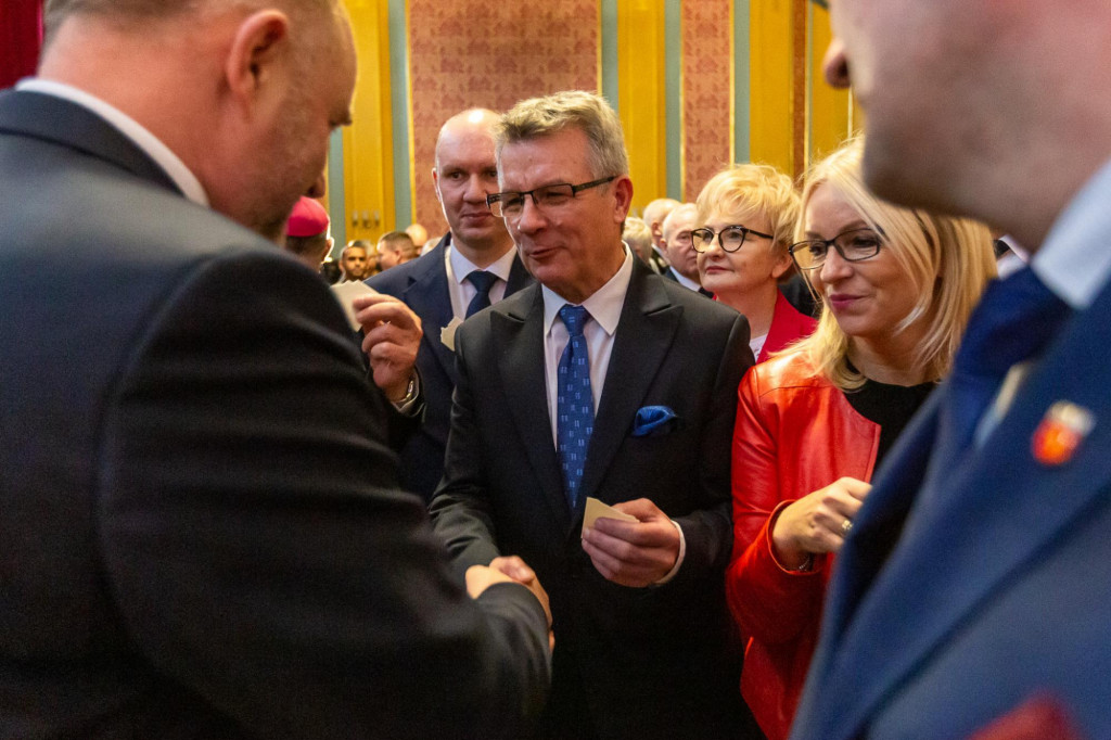 Samorządowcy z naszego powiatu na Spotkaniu Opłatkowym