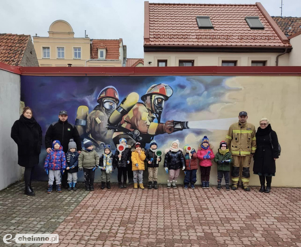 Wizyta przedszkolaków u druhów z OSP Chełmno