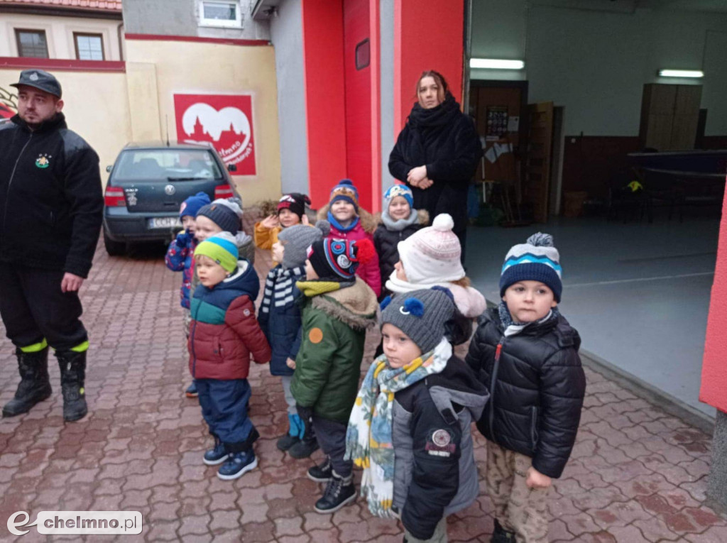 Wizyta przedszkolaków u druhów z OSP Chełmno