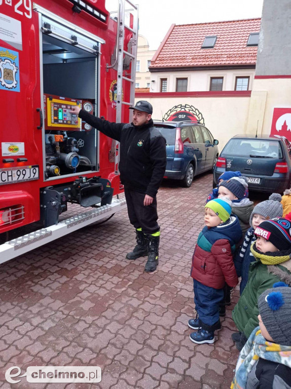 Wizyta przedszkolaków u druhów z OSP Chełmno