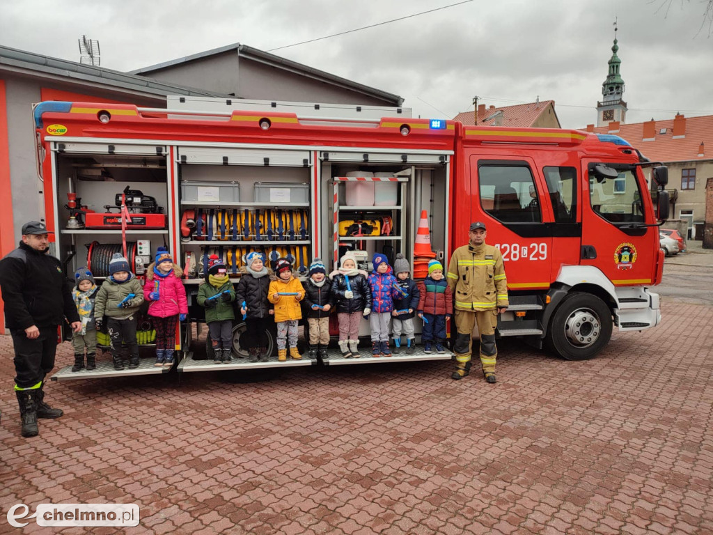 Wizyta przedszkolaków u druhów z OSP Chełmno