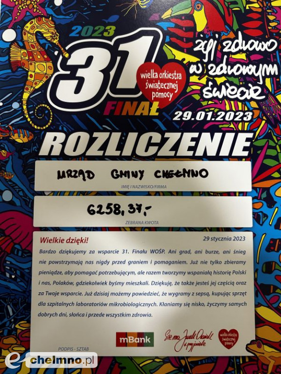 31. finał Wielkiej Orkiestry Świątecznej Pomocy w powiecie