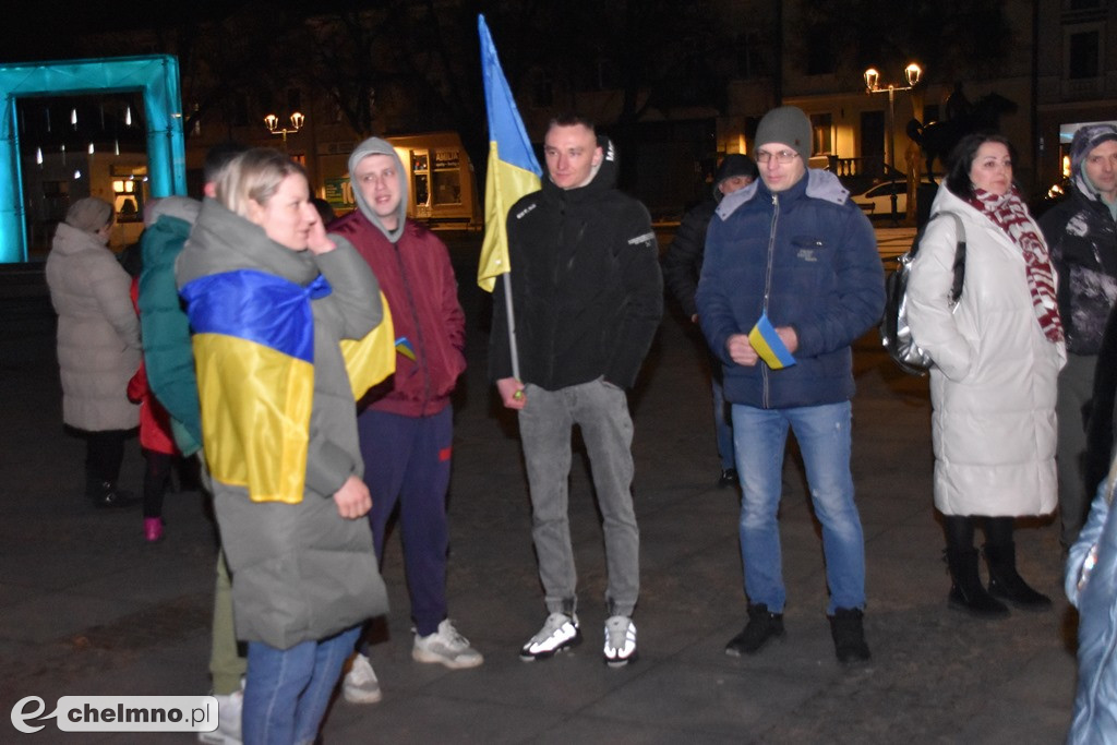 Spotkanie w pierwszą rocznicę wybuchu wojny na Ukrainie