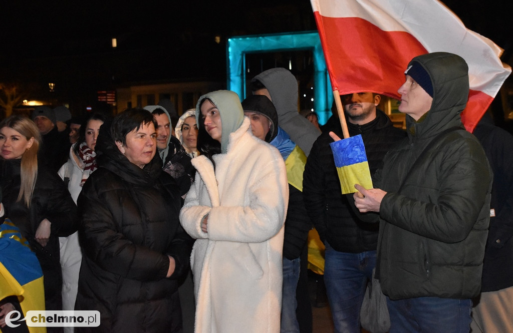 Spotkanie w pierwszą rocznicę wybuchu wojny na Ukrainie