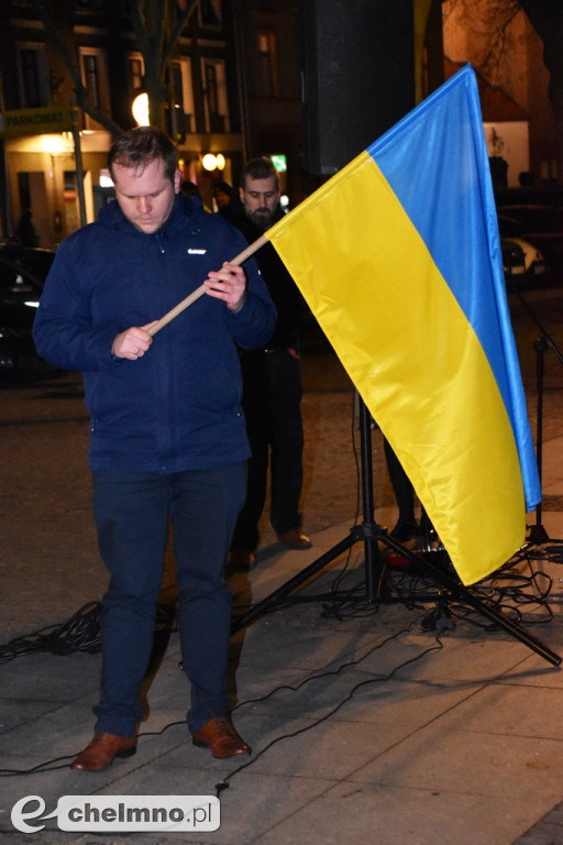 Spotkanie w pierwszą rocznicę wybuchu wojny na Ukrainie