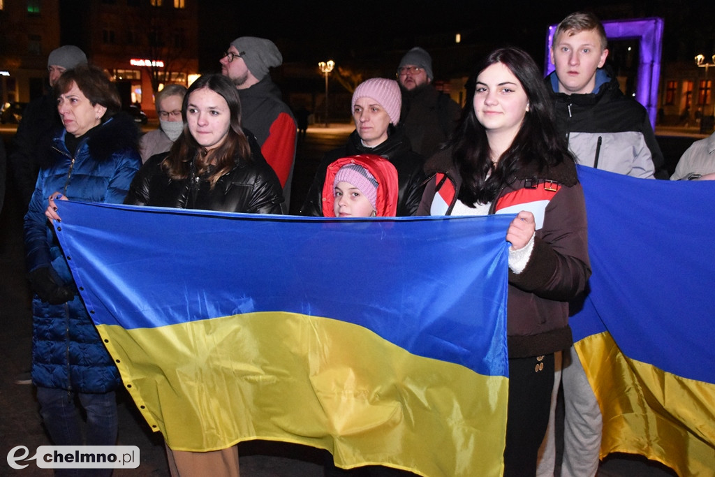 Spotkanie w pierwszą rocznicę wybuchu wojny na Ukrainie