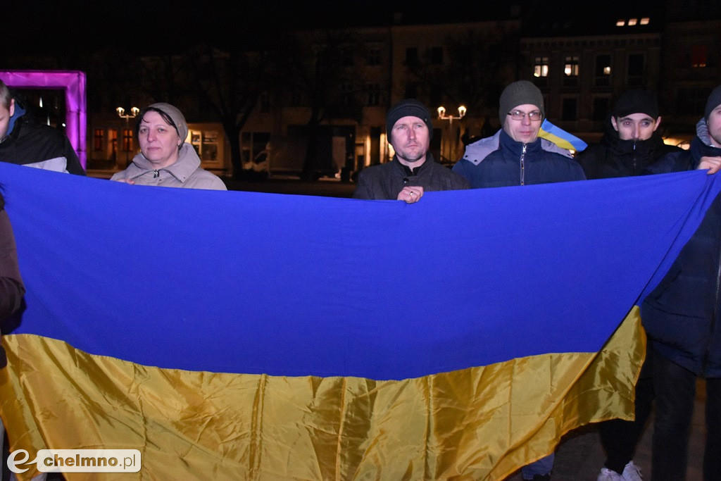 Spotkanie w pierwszą rocznicę wybuchu wojny na Ukrainie