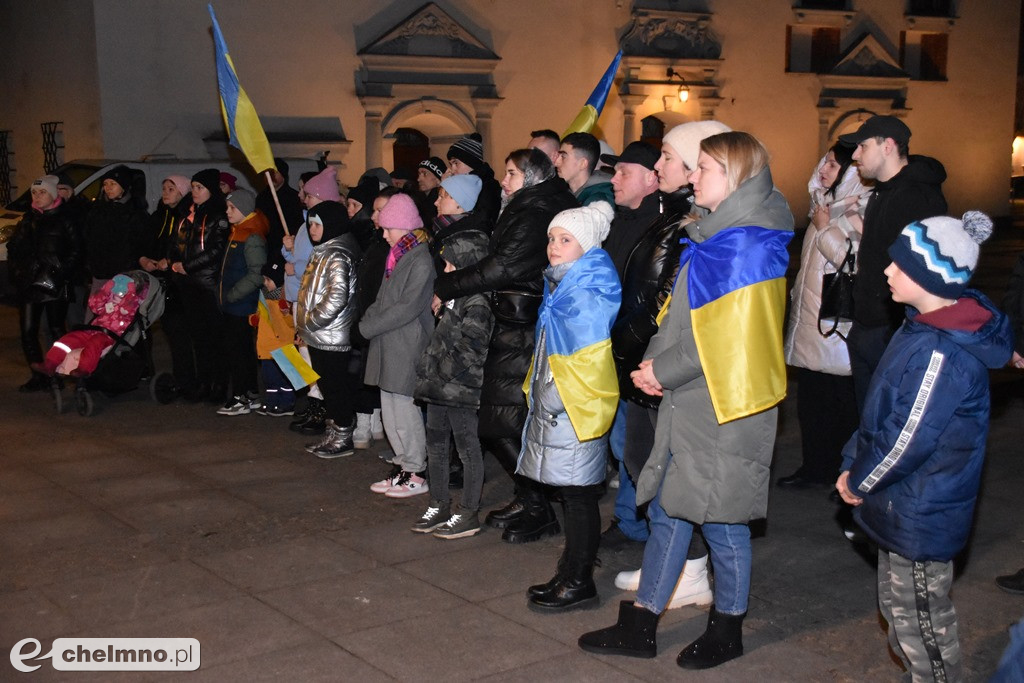 Spotkanie w pierwszą rocznicę wybuchu wojny na Ukrainie