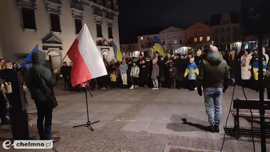 Spotkanie w pierwszą rocznicę wybuchu wojny na Ukrainie