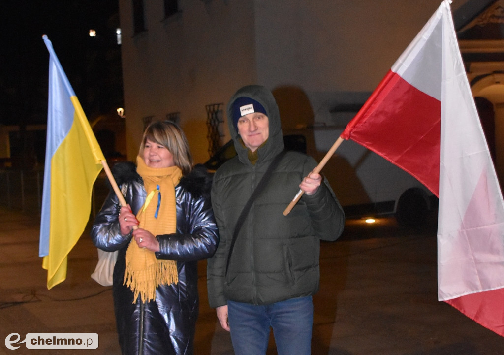 Spotkanie w pierwszą rocznicę wybuchu wojny na Ukrainie